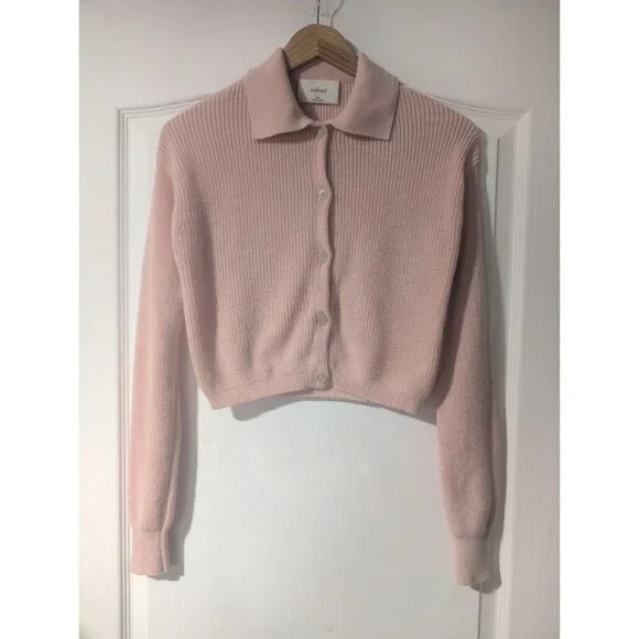Aritzia Wilfred | Nextdoor Sweater Merino Wool Cotton Cardigan - 2XS - Picture 3 of 10